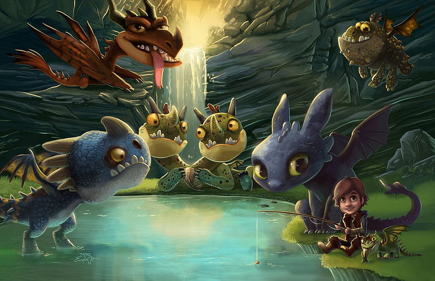 HTTYD Dragons Dinner Party by TsaoShin [1111x719] for your , Mobile & Tablet, dragons race to the edge HD wallpaper