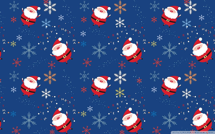 Santa Claus Pattern Ultra Backgrounds for U TV : Multi Display, Dual Monitor : Tablet : Smartphone, vintage christmas computer HD wallpaper