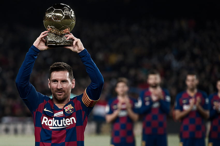 Quotes on FC Barcelona legend Lionel Messi, messi trophy HD wallpaper