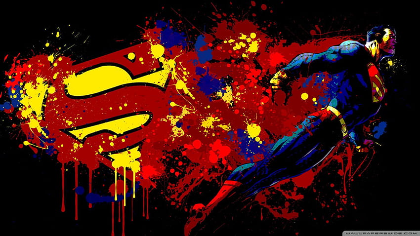 Superman Abstract Cartoon Full Size, cartoon abstract HD wallpaper