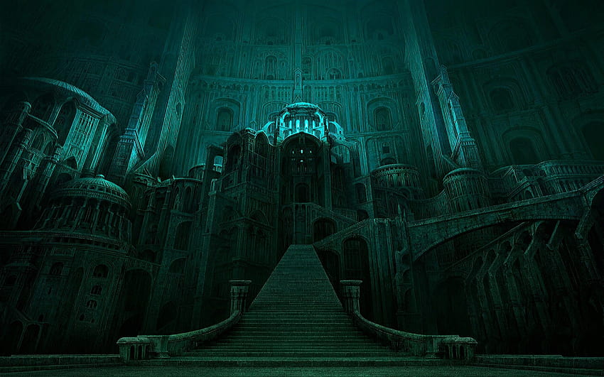 the, Lord, Of, The, Rings, Castle, Green, Fantasy, Dark, Movies / and Mobile Backgrounds, Castle inside papel de parede HD