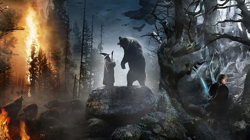THE HOBBIT AN UNEXPECTED JOURNEY fantasy, fantasy journey HD wallpaper