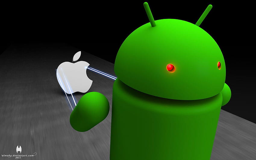 Gruppo Android 3D, Android vs Apple Sfondo HD