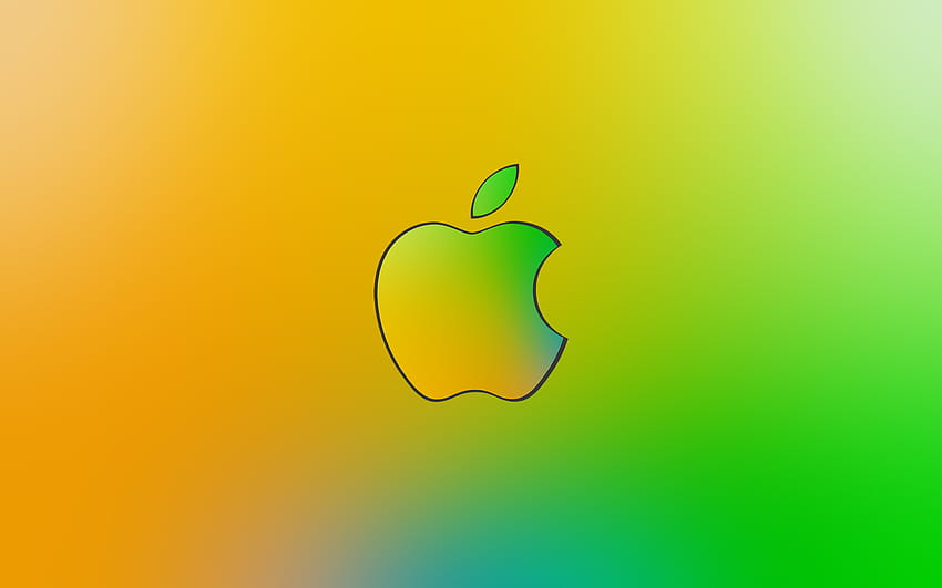 Manzana, manzana animada, logotipo vintage de manzana fondo de pantalla |  Pxfuel