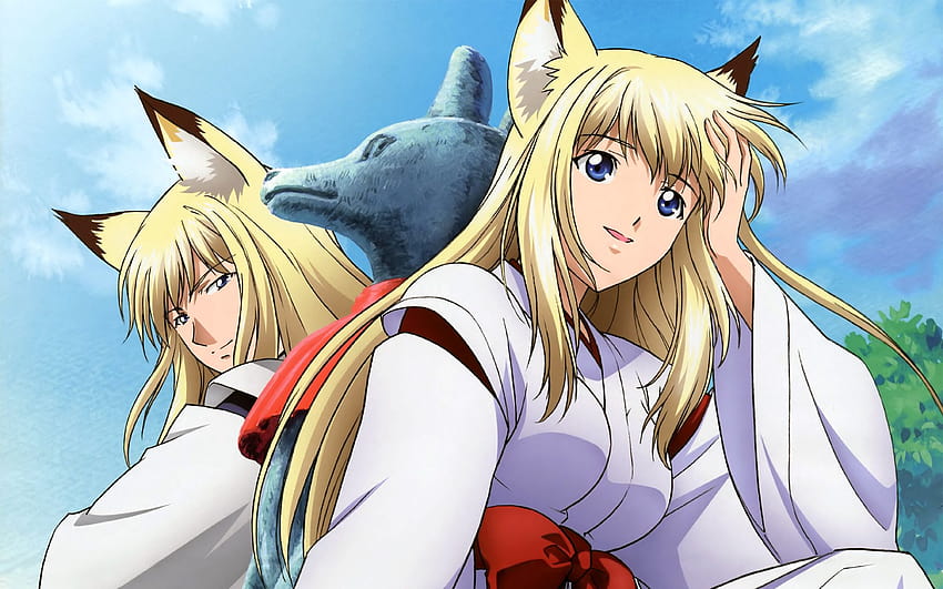 Tierohren Foxgirl Genderswap männlich Tenko Kuugen Wagaya No Oinari HD-Hintergrundbild