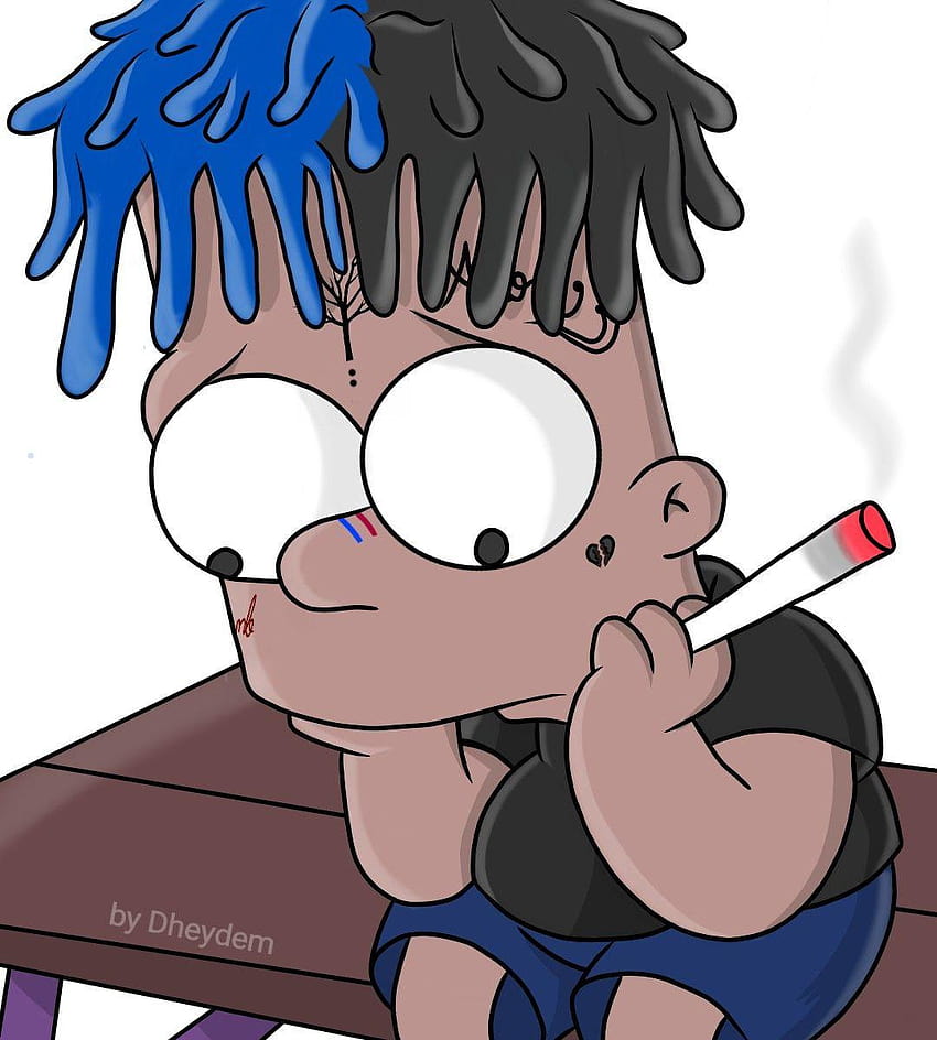 bart triste, simpson, sad ,trap ,vhs , By Dheydem, bart xxxtentacion HD phone wallpaper