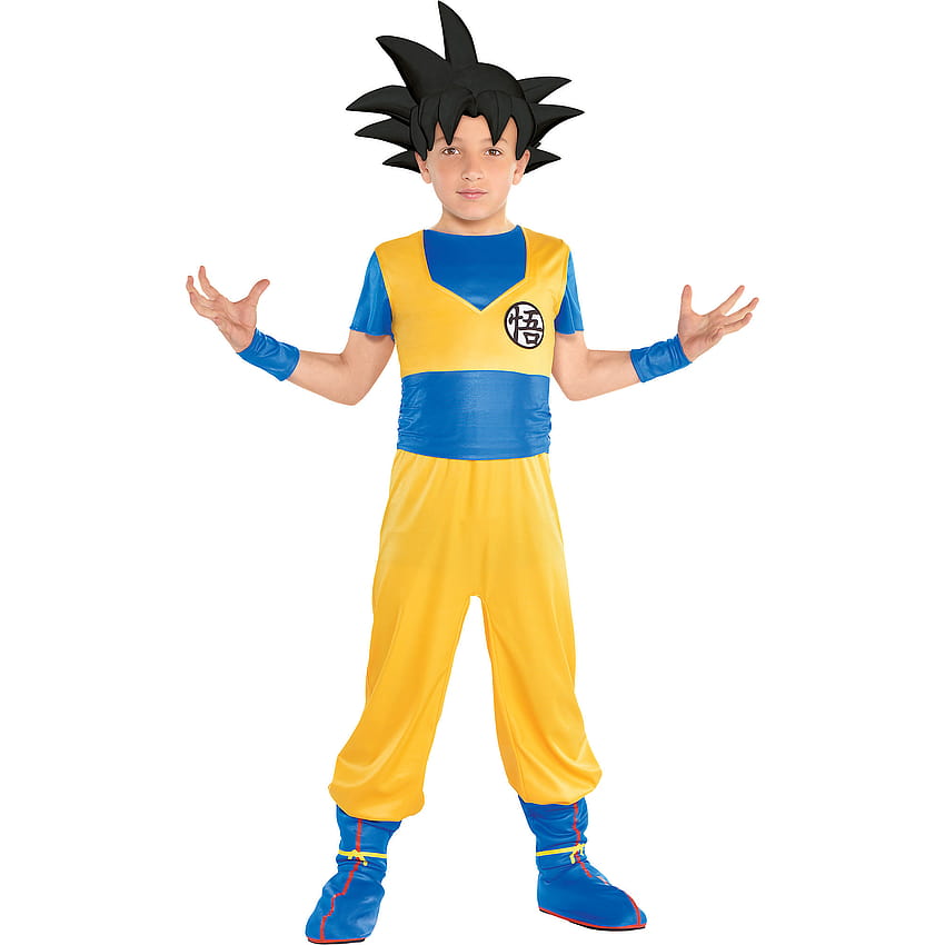 Party City Dragon Ball Super Goku Halloween Costume for Children, Small, Includes Jumpsuit, Headpiece, Wristbands HD phone wallpaper