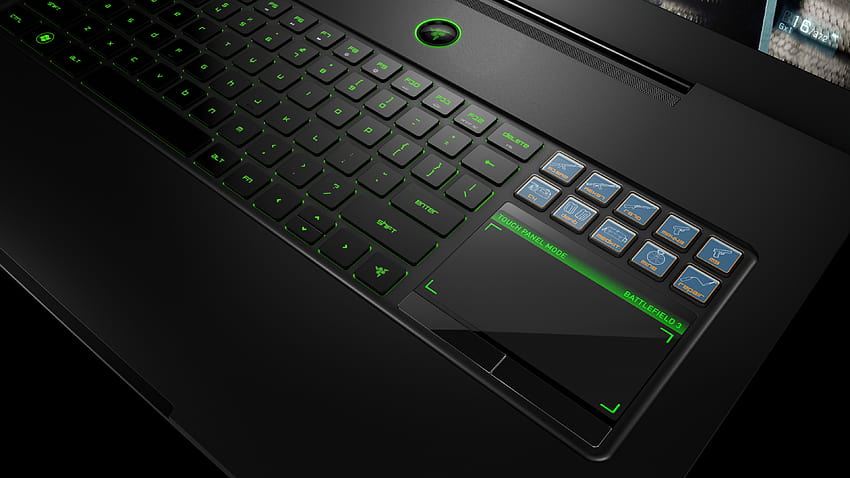 Razer Blade: High End Gamling Notebook with MultiTouch Control Panel, monster notebook HD wallpaper