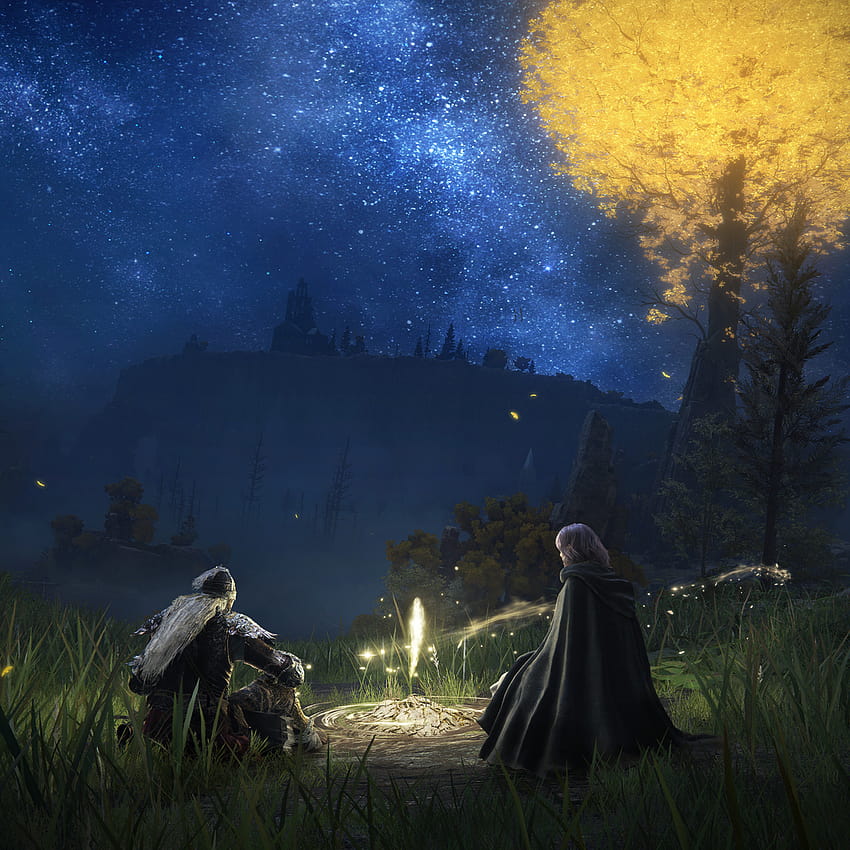 Elden Ring es el mejor y más grande videojuego del año hasta ahora, estético cielo nocturno ps4 fondo de pantalla del teléfono