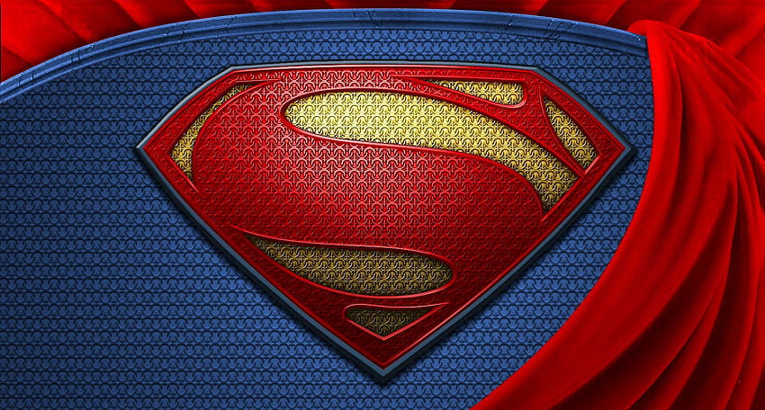 Logo Superman Logo Superman yang Luar Biasa, logo manusia dari baja Wallpaper HD