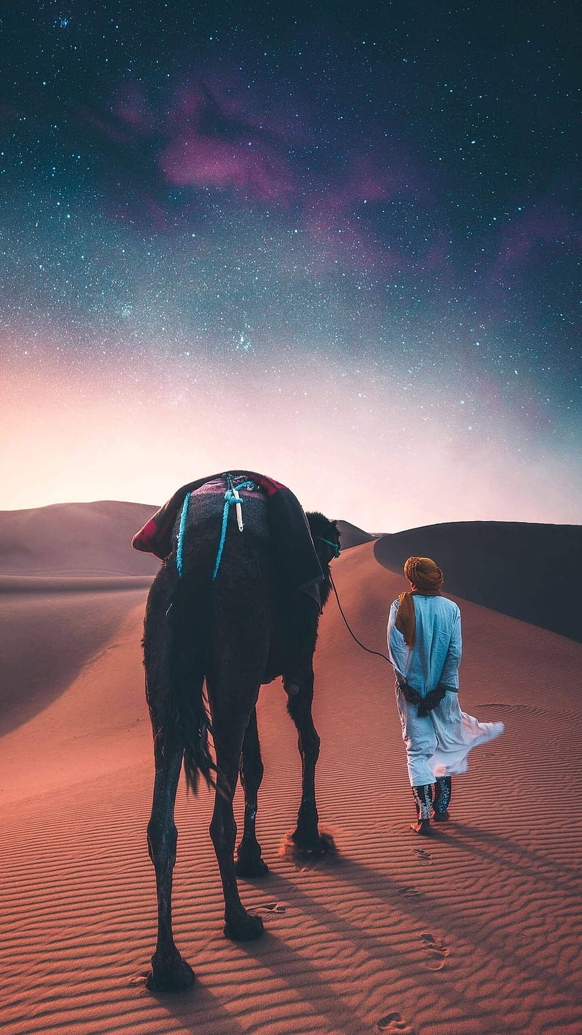 The Starry Sahara Desert IPhone di 2020, arabian desert HD phone wallpaper