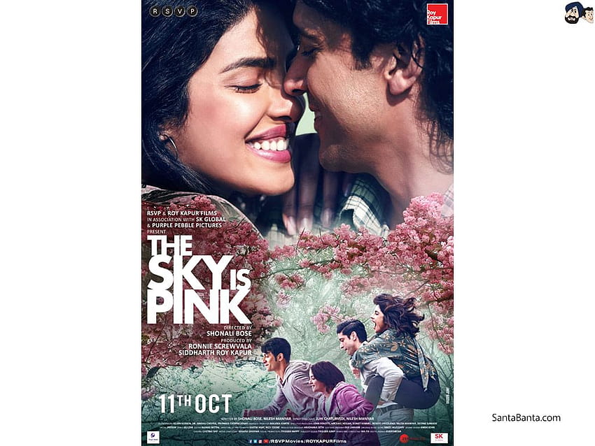 Poster of The Sky Is Pink featuring Farhan Akhtar & Priyanka Chopra HD wallpaper