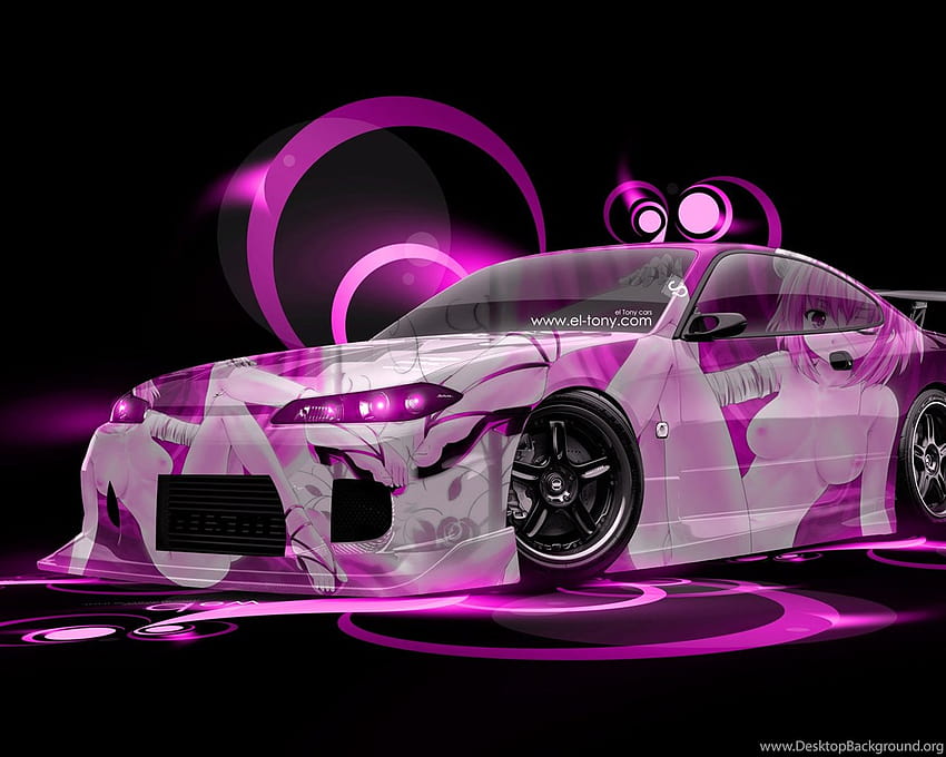 Nissan Silvia S15 JDM Anime Aerography Car 2014 «El Tony Backgrounds, jdm purple Fond d'écran HD