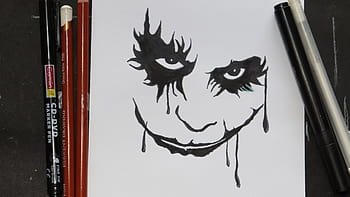 Batman Joker Sketch  A Pencil Sketch I did and enhanced in   Flickr