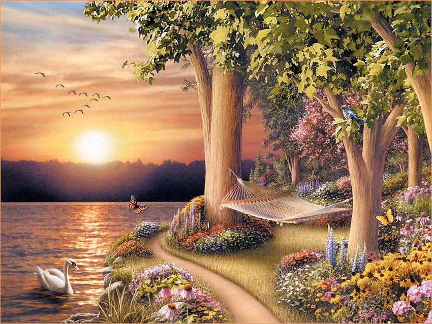 Visual Nature Oil painting Art, latest natural HD wallpaper