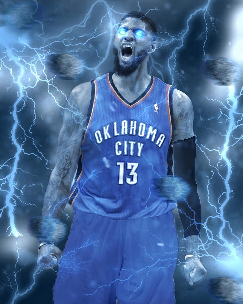 Paul George to the thunder I wish harden was still with the, paul george oklahoma city thunder HD phone wallpaper