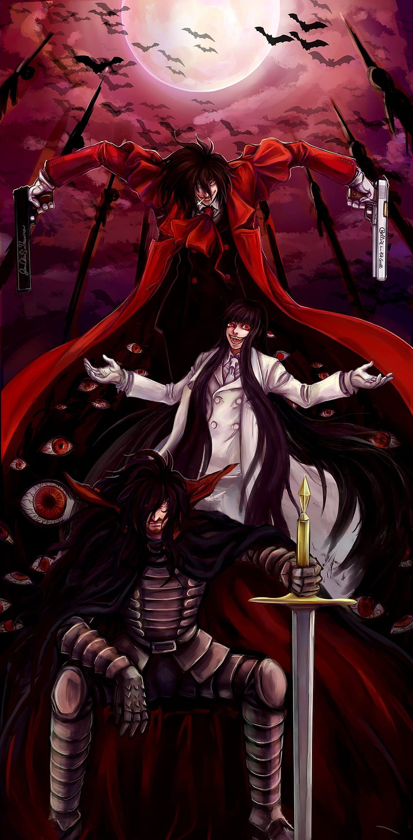 5 Hellsing Alucard, nihai cehennem animesi HD telefon duvar kağıdı