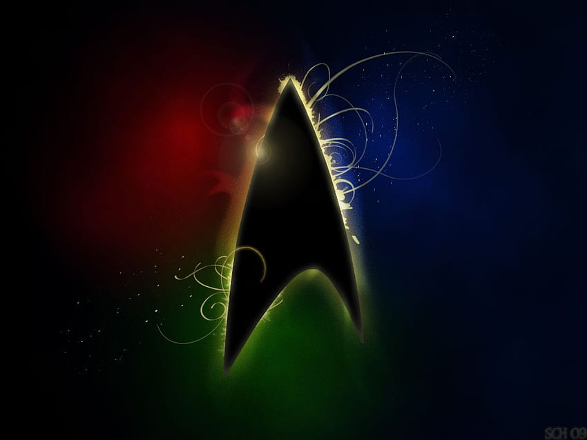 Star Trek: Seri Asli ..., simbol trek bintang Wallpaper HD