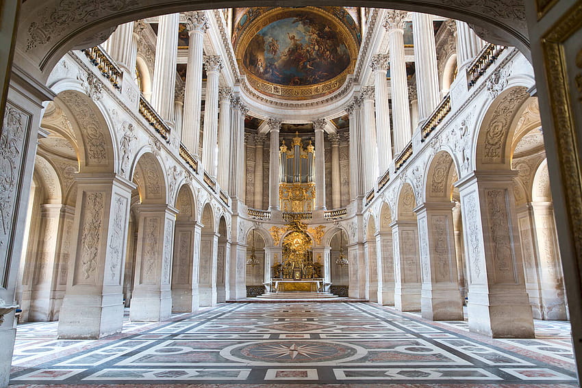 Livingwalls Versailles Castle, интериор на двореца HD тапет