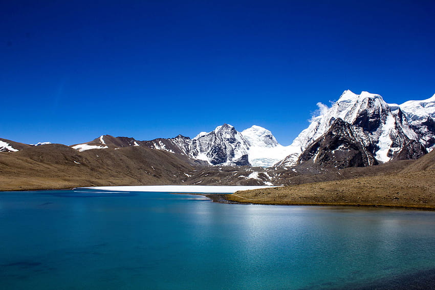 508186, frío, glaciar, lago gurudongmar, himalaya, hielo, la luz del día, sikkim fondo de pantalla