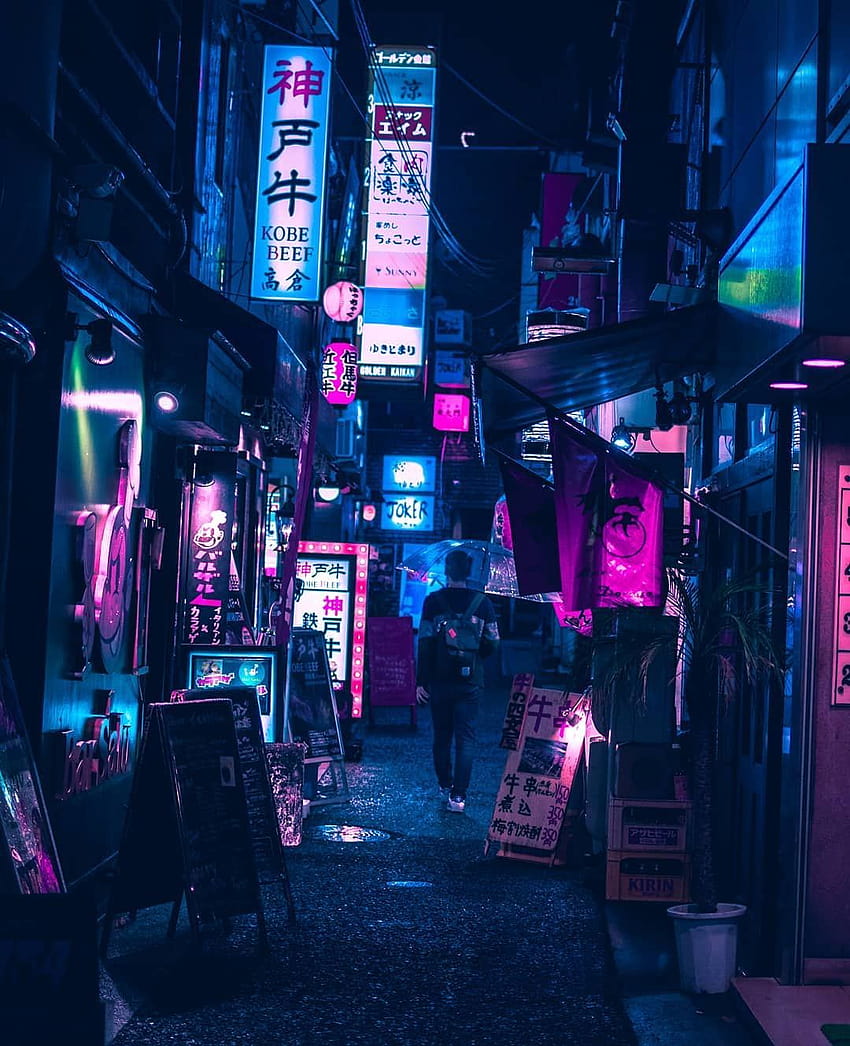 Old alley in Tokyo - AI Generated Artwork - NightCafe Creator