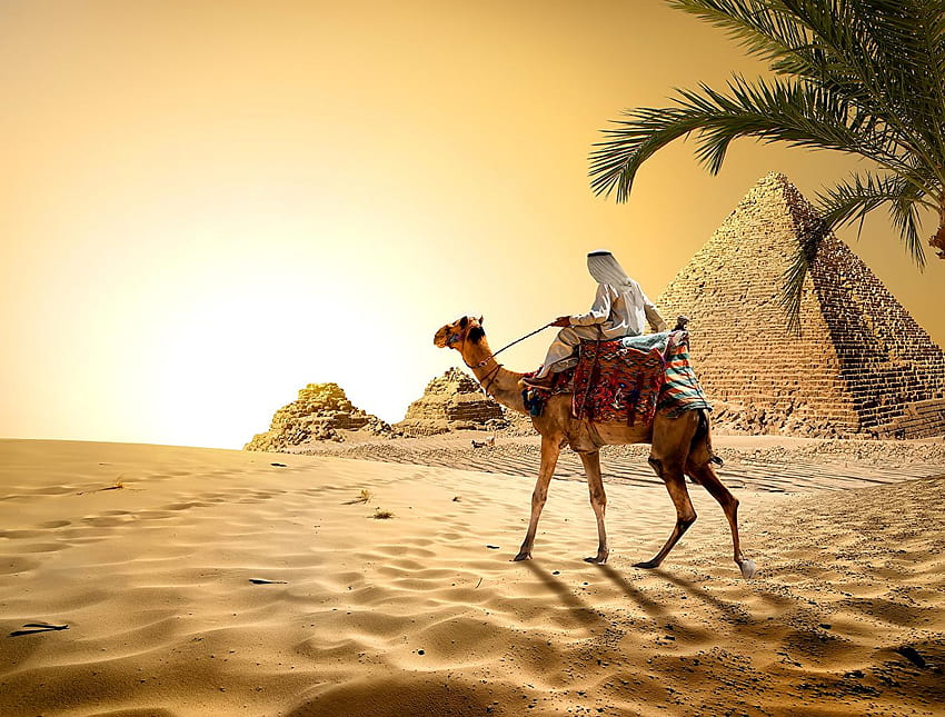 Arabian desert in Egypt, 1350x1024 p. HD wallpaper