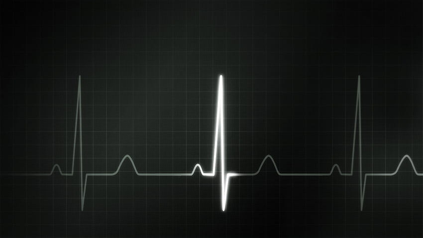 Schwarzer Herzschlag, ekg HD-Hintergrundbild