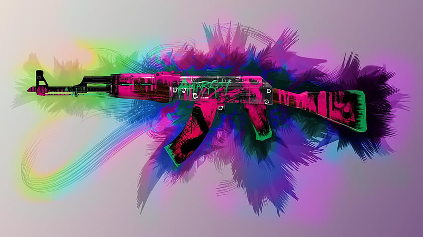 Revolusi Neon AK47 Wallpaper HD