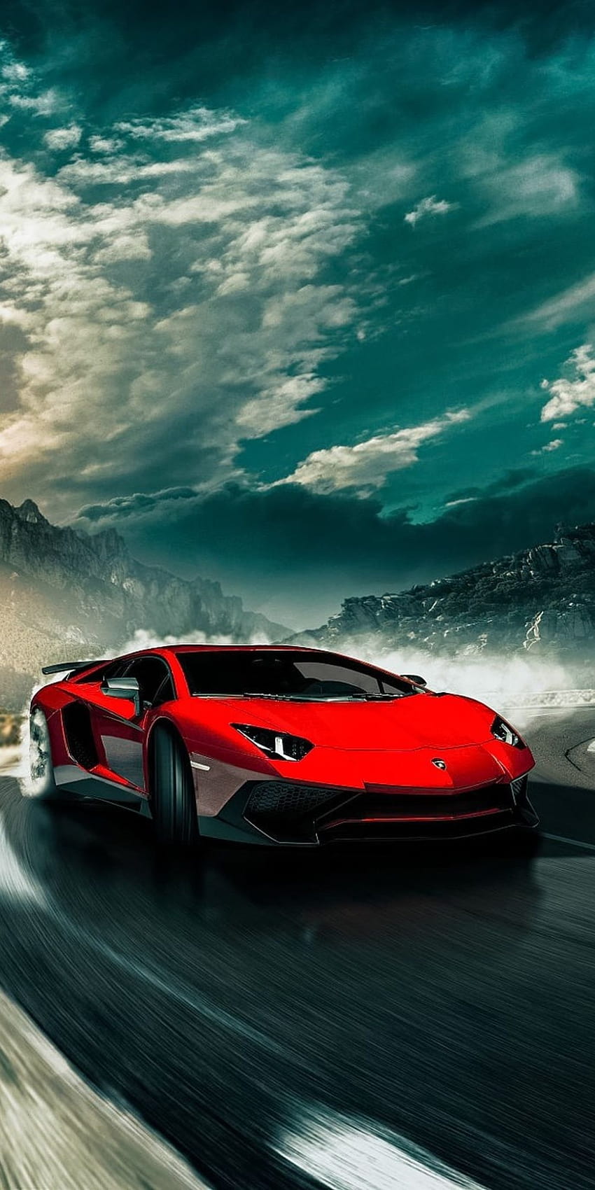 1080x2160 Lamborghini Aventador SV Drifting One Plus 5T,Honor 7x,Honor view 10,Lg Q6 , Backgrounds, and HD phone wallpaper