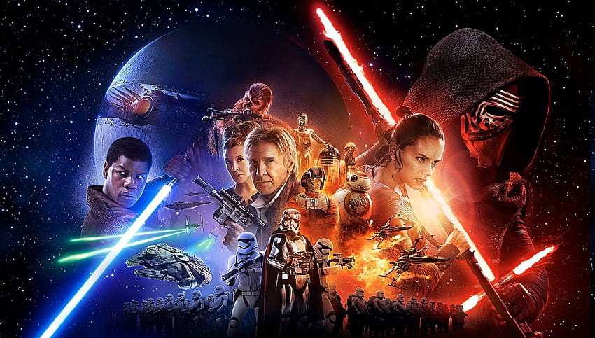 Episode VII The Force Awakens, Kylo Ren ...wallup, han solo and chewbacca millennium falcon HD wallpaper