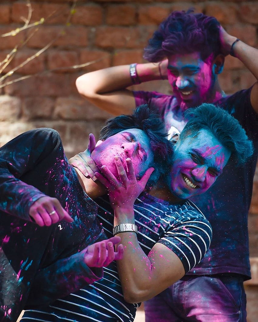 Holi 2019: Spectacular from India's Most Colourful Festival, holi boys HD phone wallpaper