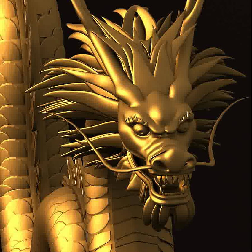 3D Model of Asian Chinese Dragon 1 Review, chinese dragon 3d HD phone wallpaper