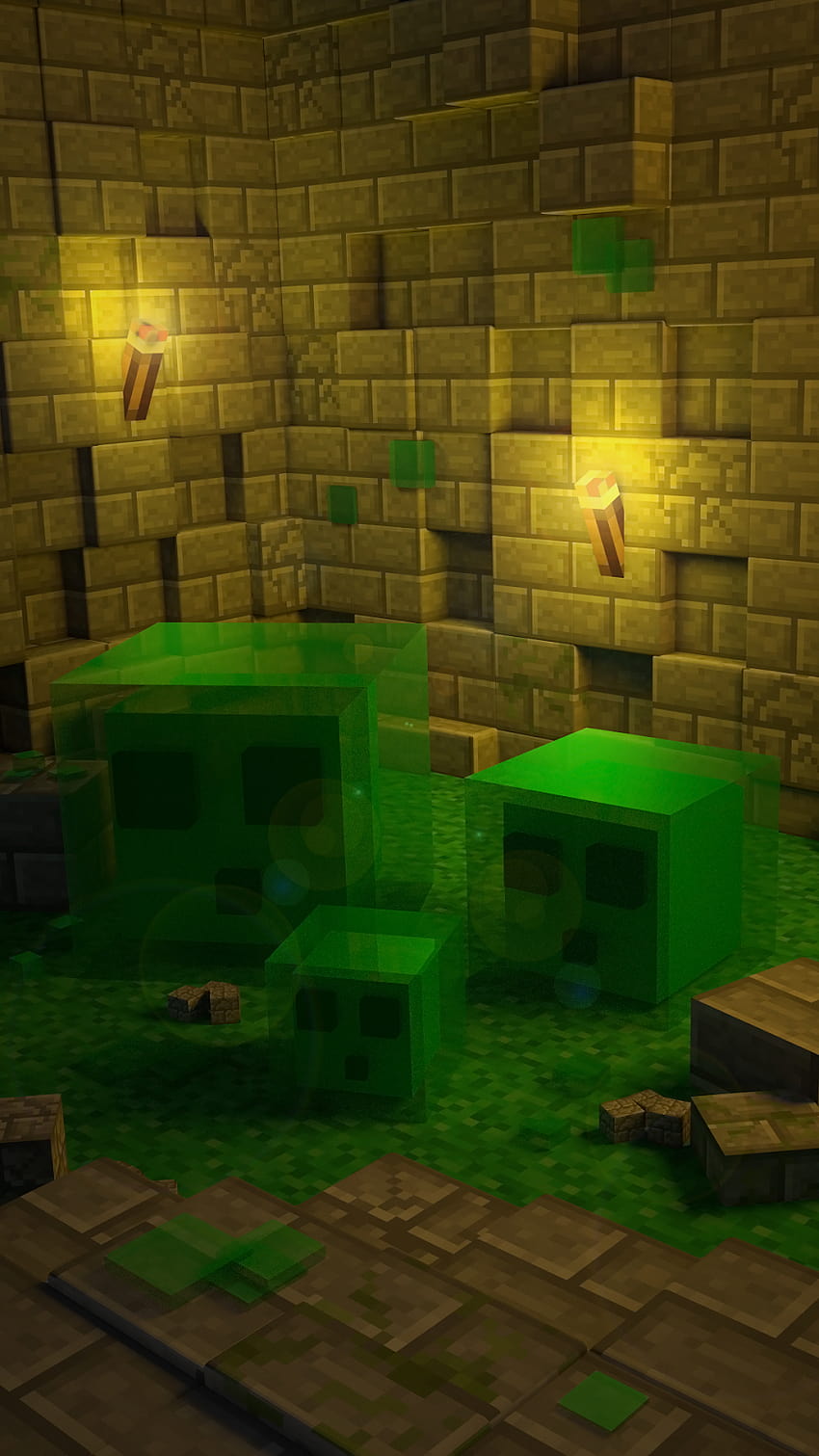 RTX Slime (Made in Blender) : r/Minecraft