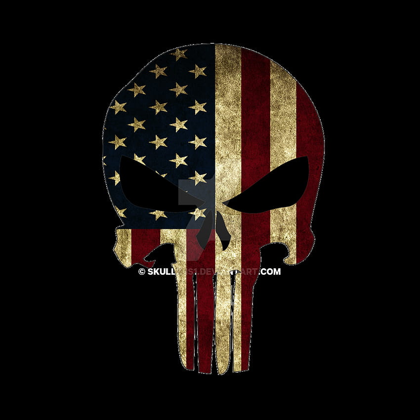 Transparent American Flag Punisher Skull, american flag skull HD phone wallpaper