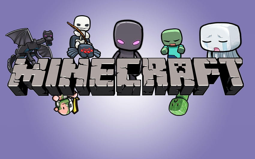 Logotipo animado do Minecraft, coisas animadas papel de parede HD