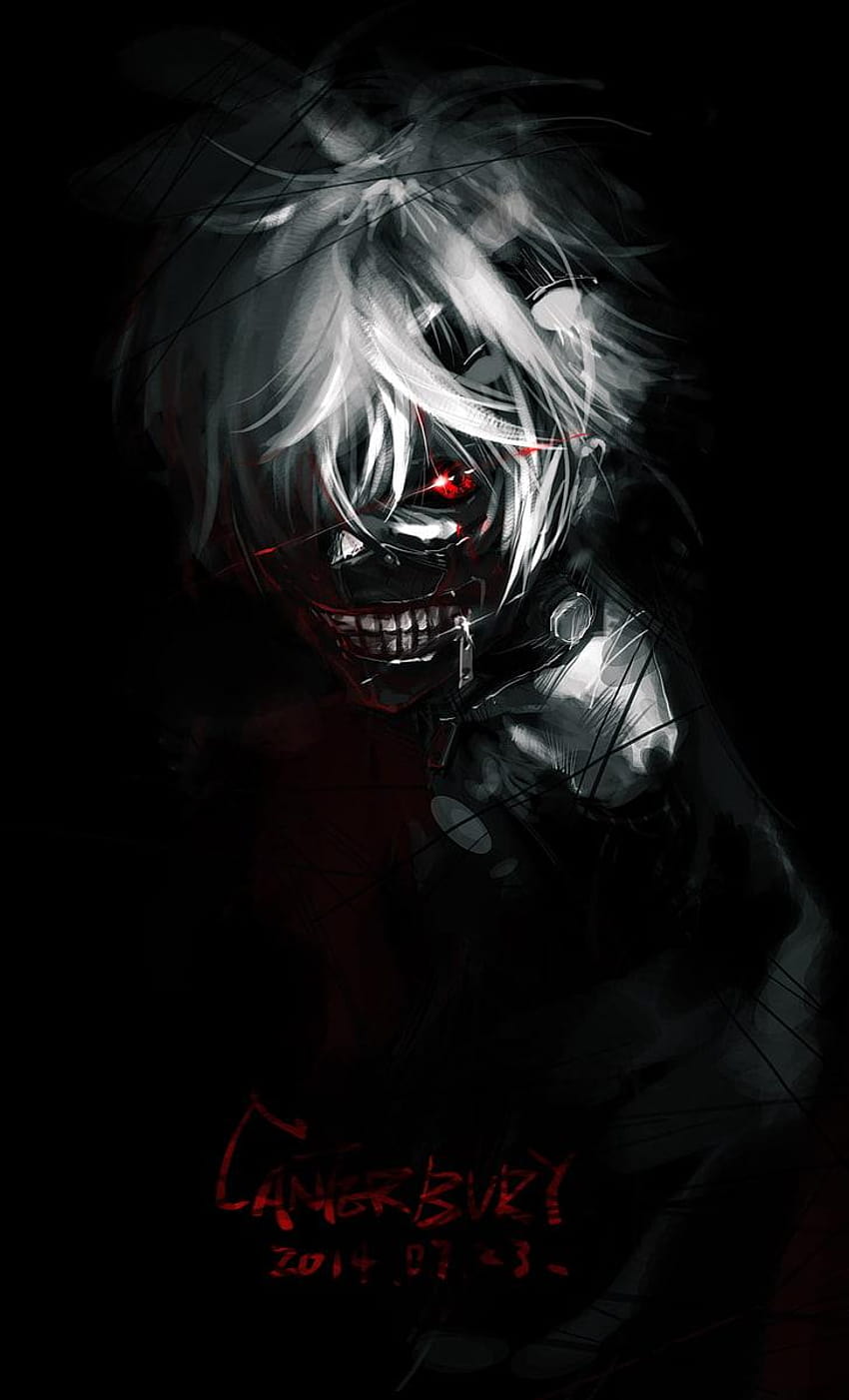 : Porträtanzeige, Tokyo Ghoul, Kaneki Ken, Anime Tokyo Ghul Android HD-Handy-Hintergrundbild