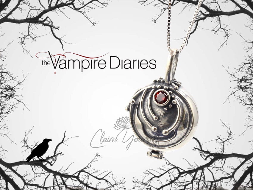 RVM Jewels The Vampire Diaries TVD Elena Gilbert Shiny Pendant Necklace  Inspired Jewellery For Men Women