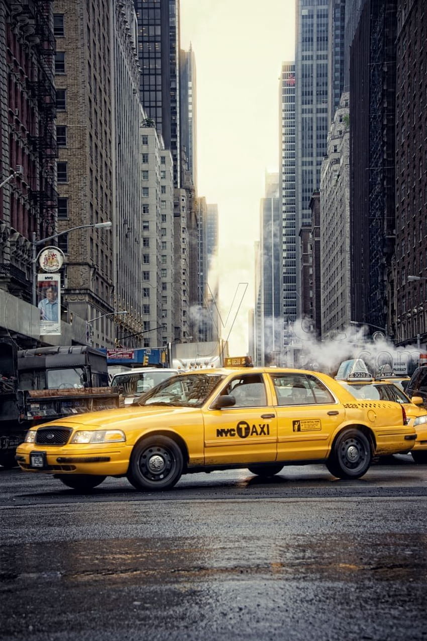 taxis de nueva york fondo de pantalla del teléfono