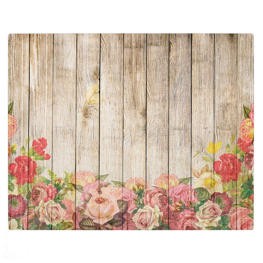 Placa de madeira vintage rústica romântica rosas Papel de parede de celular HD