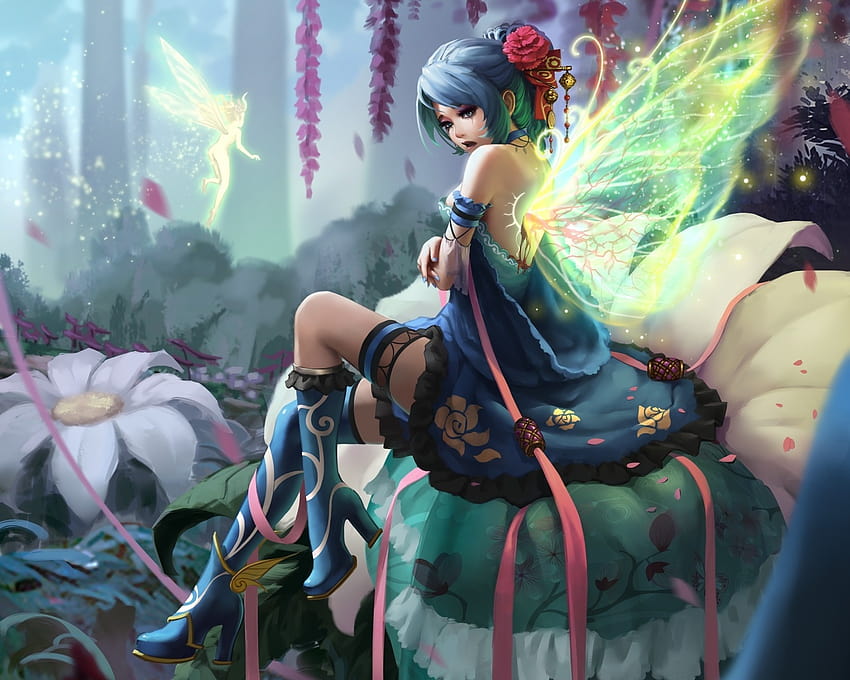 319936 Fairy Anime Girl Fantasy Wings 4K  Rare Gallery HD Wallpapers