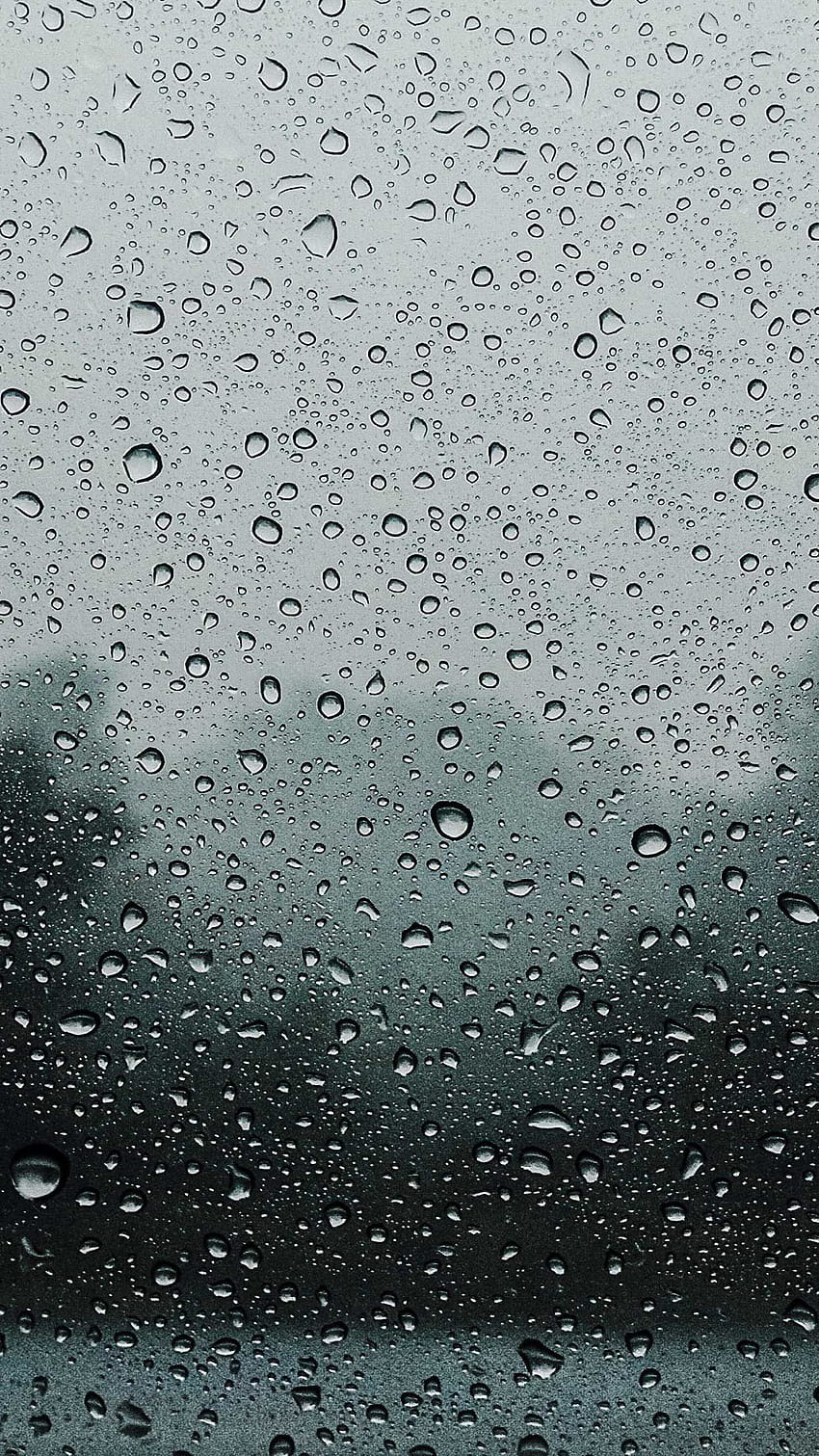 หยดกระจกฝน ไอโฟน ฝนตกบนกระจก วอลล์เปเปอร์โทรศัพท์ HD