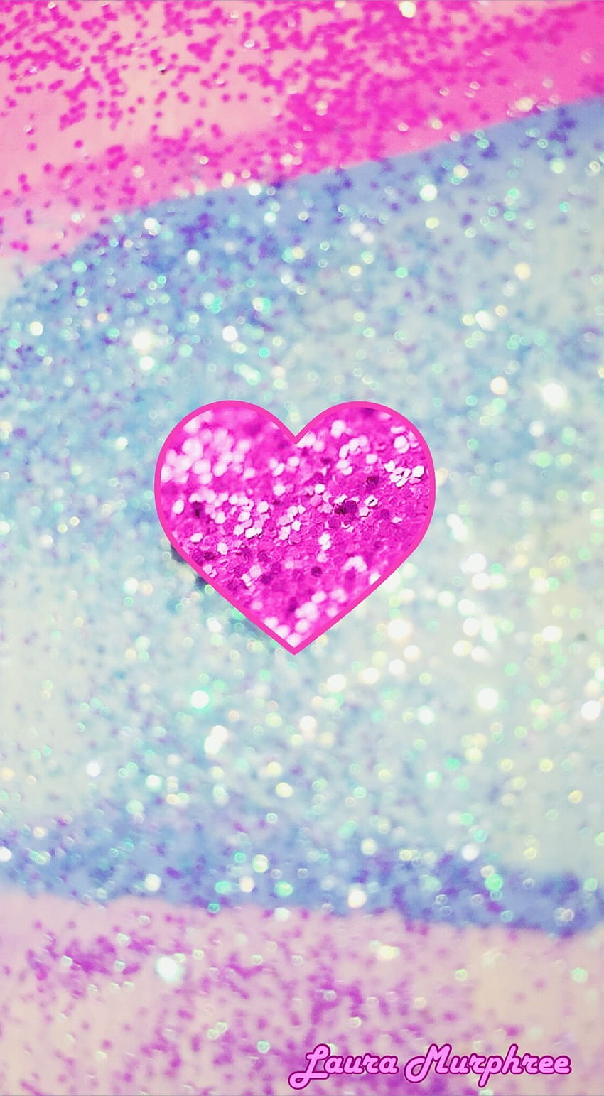 Pink and Blue Glitter on Dog, hearts glitter HD phone wallpaper | Pxfuel