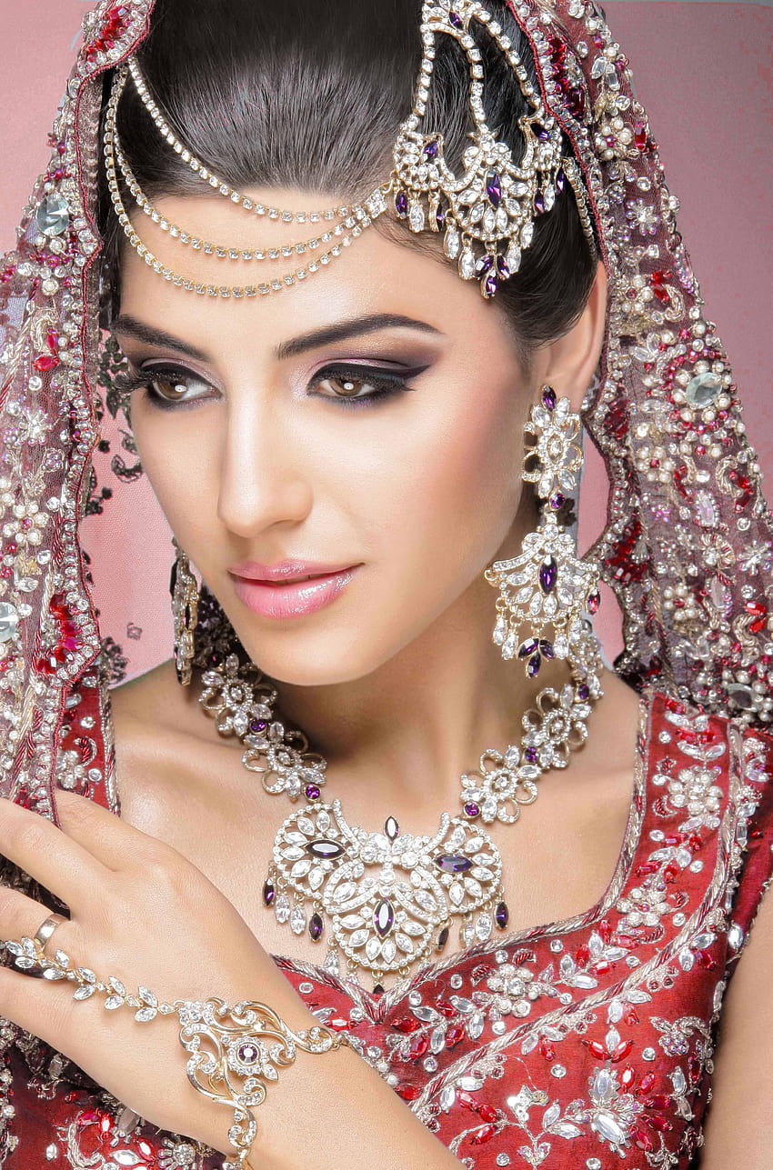Casamento de maquiagem nupcial indiana Papel de parede de celular HD