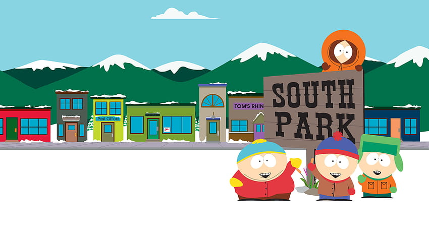 South Park Sign Cartman Kenny Kyle i Stan WQ 1440P, South Park Cartman Tapeta HD