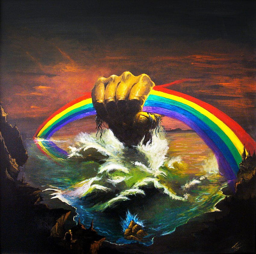 Rainbow Rising by Virgil5, rainbow band HD wallpaper
