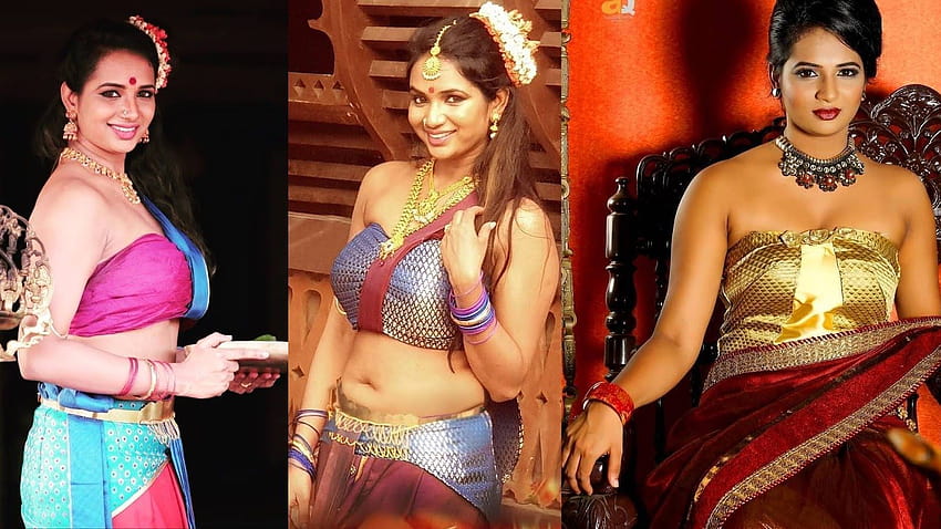 The Fresh Malayali: Актрисата Mamangam Saranya Anand, горещи от шоуто на пъпа HD тапет