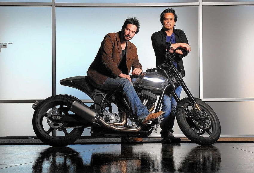 A mais recente produção de Keanu Reeves: linha de motocicletas de $ 78.000, bicicleta de Keanu Reeves papel de parede HD