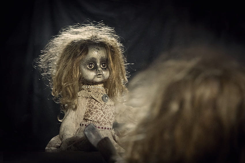 Doll Creepy Spooky Horror mainan anak gothic dark, barbie seram Wallpaper HD