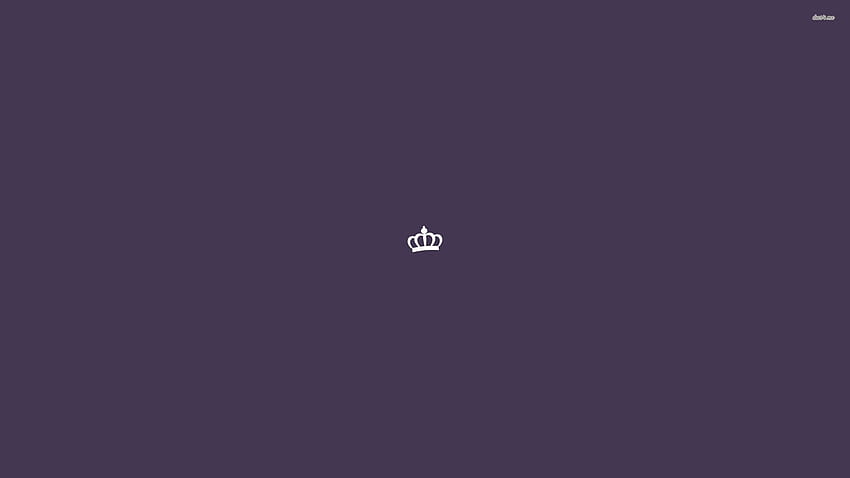 Czarna korona króla na psie, fioletowa korona Tapeta HD
