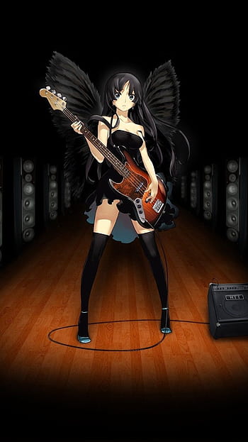 Anime Girl Playing Guitar Student Room 4K Wallpaper iPhone HD Phone #9380f